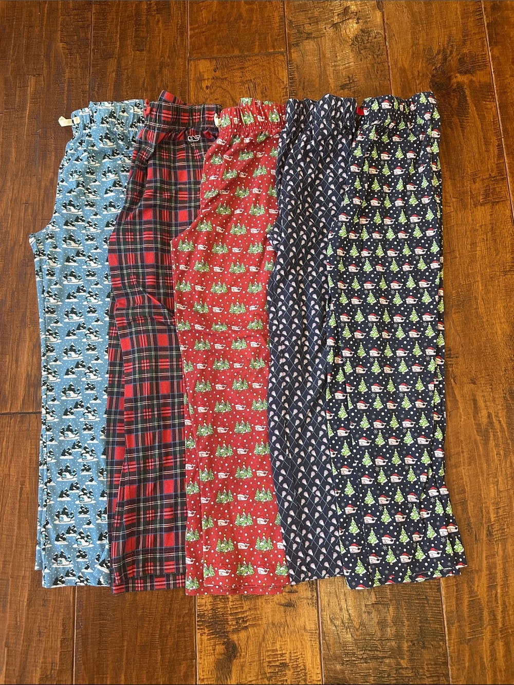 Lot of 5 Vineyard Vines Kids Knit Holiday Pajama Pants